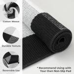 KOZYFLY Black and White Buffalo Plaid Rug 3x5 Ft