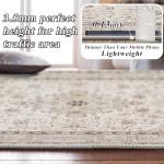 Washable 8x8 Soft Distressed Square Area Rug