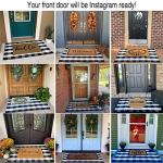 Black and White Buffalo Plaid Outdoor Rug 35.4'' x 59