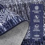 Modern Geometric 5x7 Washable Area Rug