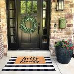 Black and White Buffalo Plaid Outdoor Rug 35.4'' x 59