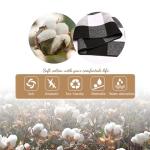 KOZYFLY Black and White Buffalo Plaid Rug 3x5 Ft