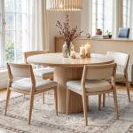 Washable 6x6 Square Soft Distressed Area Rug