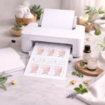 Printable Waterproof Vinyl Labels for Bottle Use