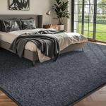Washable 6x9 Grey Area Rug for Home Decor