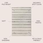 Williamsburg Minimalist Stripe Indoor Area Rug 8x10