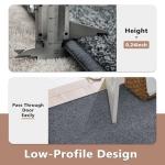 Washable 6x9 Grey Area Rug for Home Decor