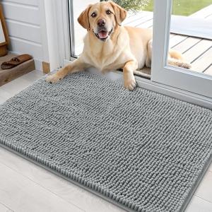OLANLY Absorbent Dog Door Mat for Paws 36x24