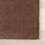 Maru Handmade Dark Brown Wool Area Rug 5' x 8
