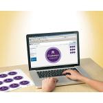 Avery Waterproof Round Labels, 2.5" Diameter, 72 Pack