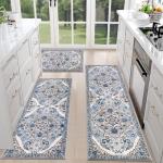 Hebe Boho Kitchen Rug Set of 3 Non-Slip