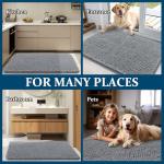 OLANLY Absorbent Dog Door Mat for Muddy Paws