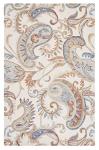 Ivory & Rust Floral Wool Accent Rug - 3' x 5