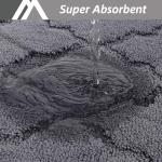 Soft, Absorbent Kitchen Floor Mat - Dark Grey