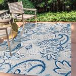 JONATHAN Y Paisley High-Low Area Rug 5x8