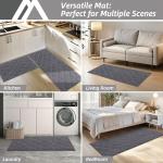 Soft, Absorbent Kitchen Floor Mat - Dark Grey