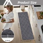 Soft, Absorbent Kitchen Floor Mat - Dark Grey