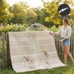 Outdoor Waterproof Camping Rug - Large Striped Design