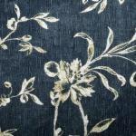 Laura Ashley Navy Floral Border Runner Rug 26"x72