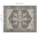 Washable Non-Slip 8x10 Boho Area Rug