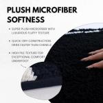 Gothic Black & White Coffin Bath Mat 32"x20