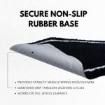 Gothic Black & White Coffin Bath Mat 32"x20