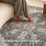 Washable Non-Slip 8x10 Boho Area Rug