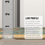 Ottomanson Seafoam Leaves Design Area Rug 150x200 cm