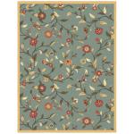 Ottomanson Seafoam Leaves Design Area Rug 150x200 cm