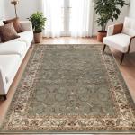Heritage Floral Scroll Large Indoor Area Rug