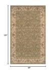 Heritage Floral Scroll Large Indoor Area Rug