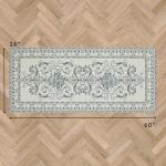 Laura Ashley Sea Spray Blue Medallion Runner Rug