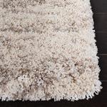 Hudson Shag Rug in Ivory and Beige, 80 x 180 cm