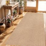 BYYVOO 3x6 Beige Washable Non-Slip Kitchen Runner Rug