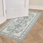 Laura Ashley Sea Spray Blue Medallion Runner Rug