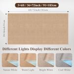 BYYVOO 3x6 Beige Washable Non-Slip Kitchen Runner Rug