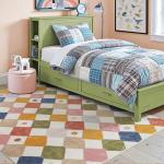 Jinchan 5x7 Washable Kids Non-Slip Area Rug