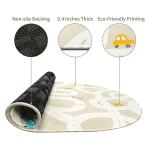 Large Washable Kids Road Rug 4'x6' for Playroom