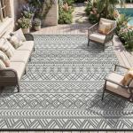 MontVoo 5x8 Waterproof Reversible Outdoor Rug