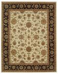 Persian Court Collection Ivory & Black Runner Rug