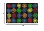 Colorful Circles Kids Area Rug for Playrooms