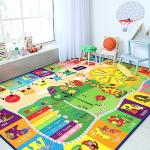 Kid's Learning Area Rug – Non-Slip, Washable 5x7