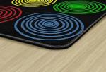 Colorful Circles Kids Area Rug for Playrooms