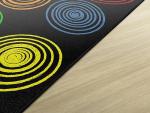 Colorful Circles Kids Area Rug for Playrooms