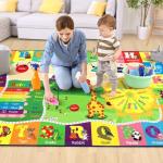 Kid's Learning Area Rug – Non-Slip, Washable 5x7