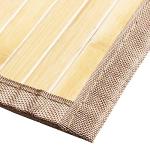 Bamboo Bath Rug with Fabric Edging, Water-Resistant