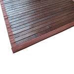 Water Resistant Bamboo Bath Mat Rug - 17" x 24
