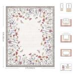 Yarooge 8x10 Floral Area Rug, Machine Washable