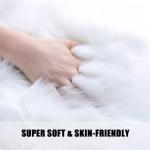 Heart Shaped Faux Fur Area Rug - Purple