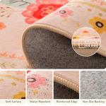 5x7 Floral Area Rug – Machine Washable, Non-Slip